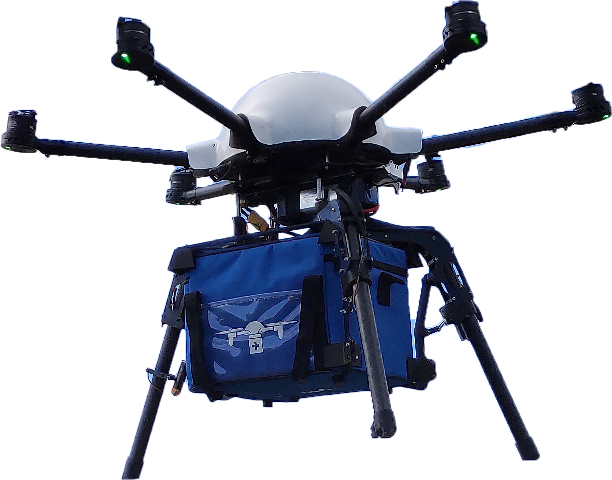 Image d'un drone dédié au transport